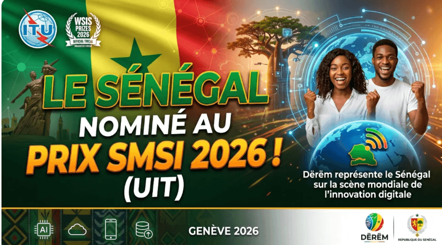Dërëm nominé au Prix SMSI 2026 : le Sénégal à l'honneur